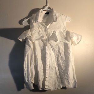 🎉 4/$20 Ruffle cold shoulder blouse